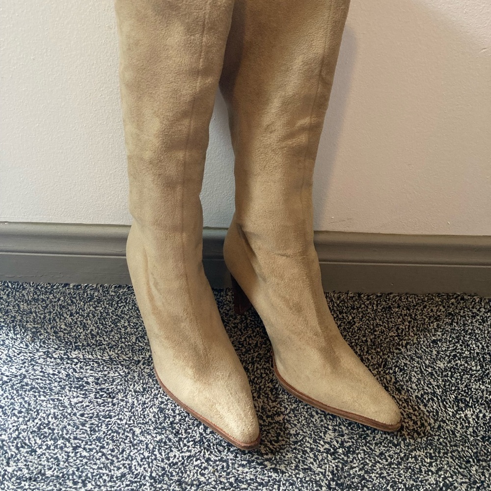 Vero cuoio camel suede boots 37.5